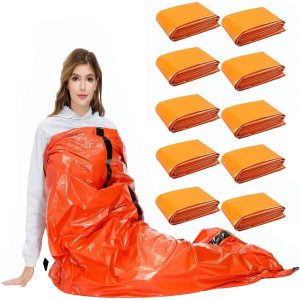 PE Orange Aluminum Foil Sleeping Bag