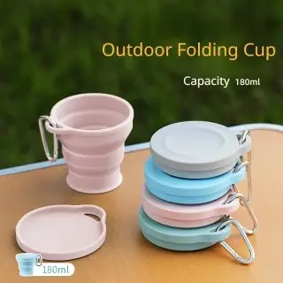 Portable 180ml Collapsible Silicone Cup