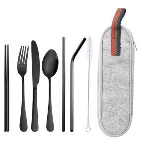 Travel Utensils with Case